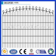 Low price good quality PVC coated galvanized prestige diamond top wire mesh fence